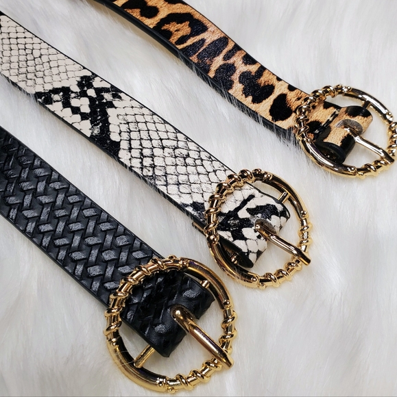 Belts set of 3 styles length adjustable - Picture 2 of 8